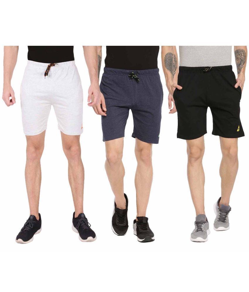     			Ardeur - Cotton Blend Multicolor Men's Shorts ( Pack of 3 )