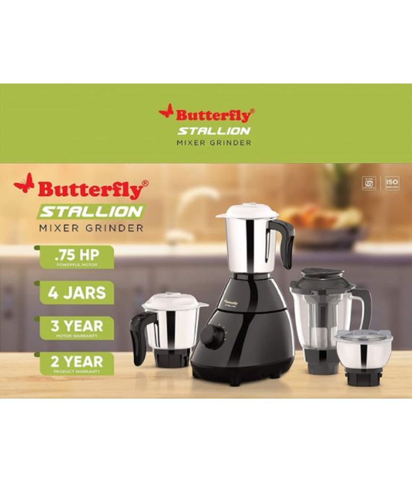 Butterfly Mixer Grinder 750 Watt 4 Jar Juicer Mixer Grinder Price in