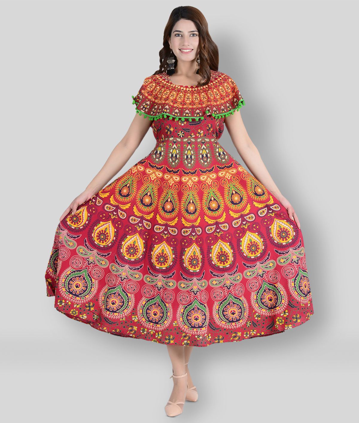     			Rangun - Multicolor Cotton Women's A- line Dress ( Pack of 1 )
