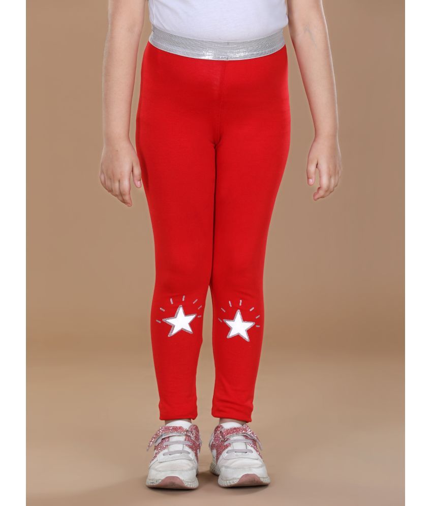     			StyleStone - Red Lycra Girls Leggings ( Pack of 1 )