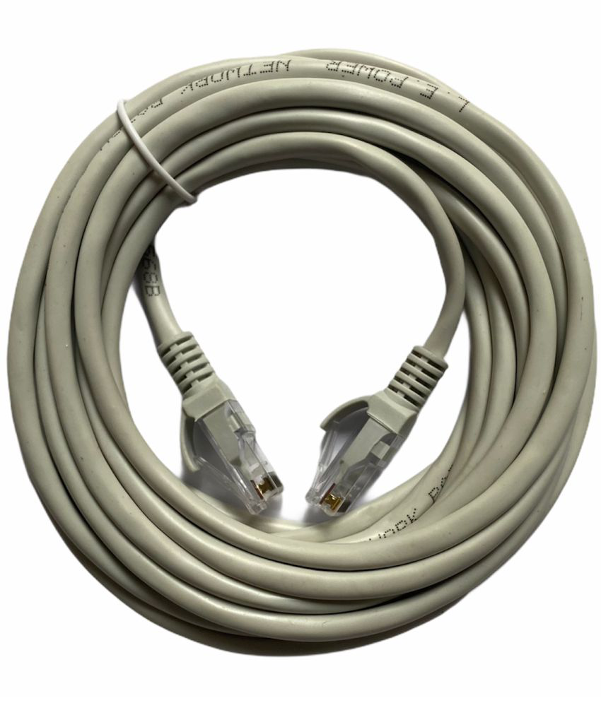     			Upix 5m LAN(Ethernet) , Patch Cord CAT5E, RJ45 Cable - White