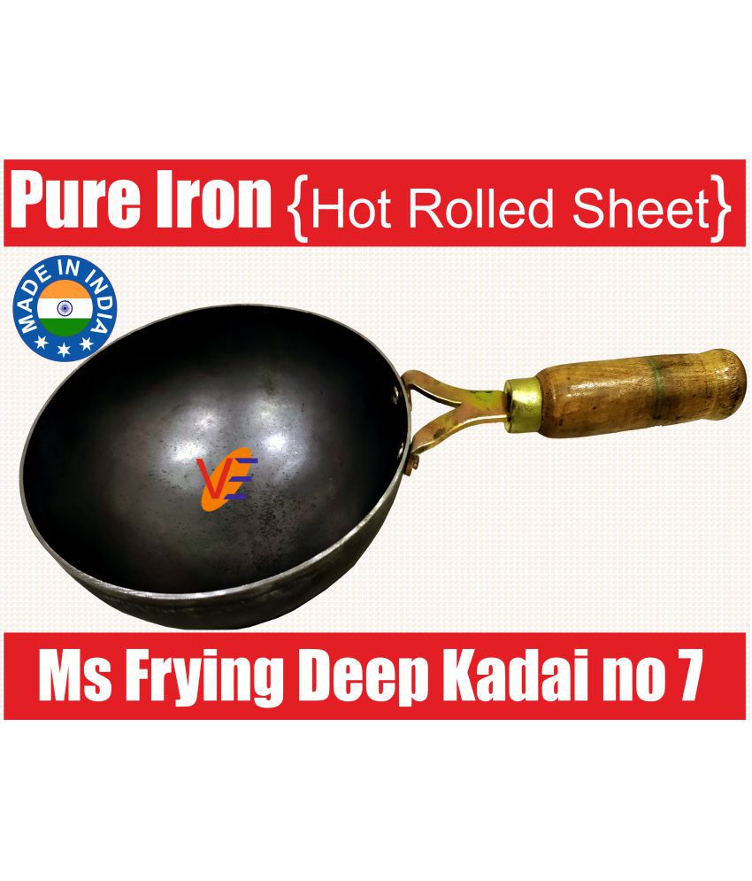     			Veer - Iron Non coated Deep Kadhai 0.75