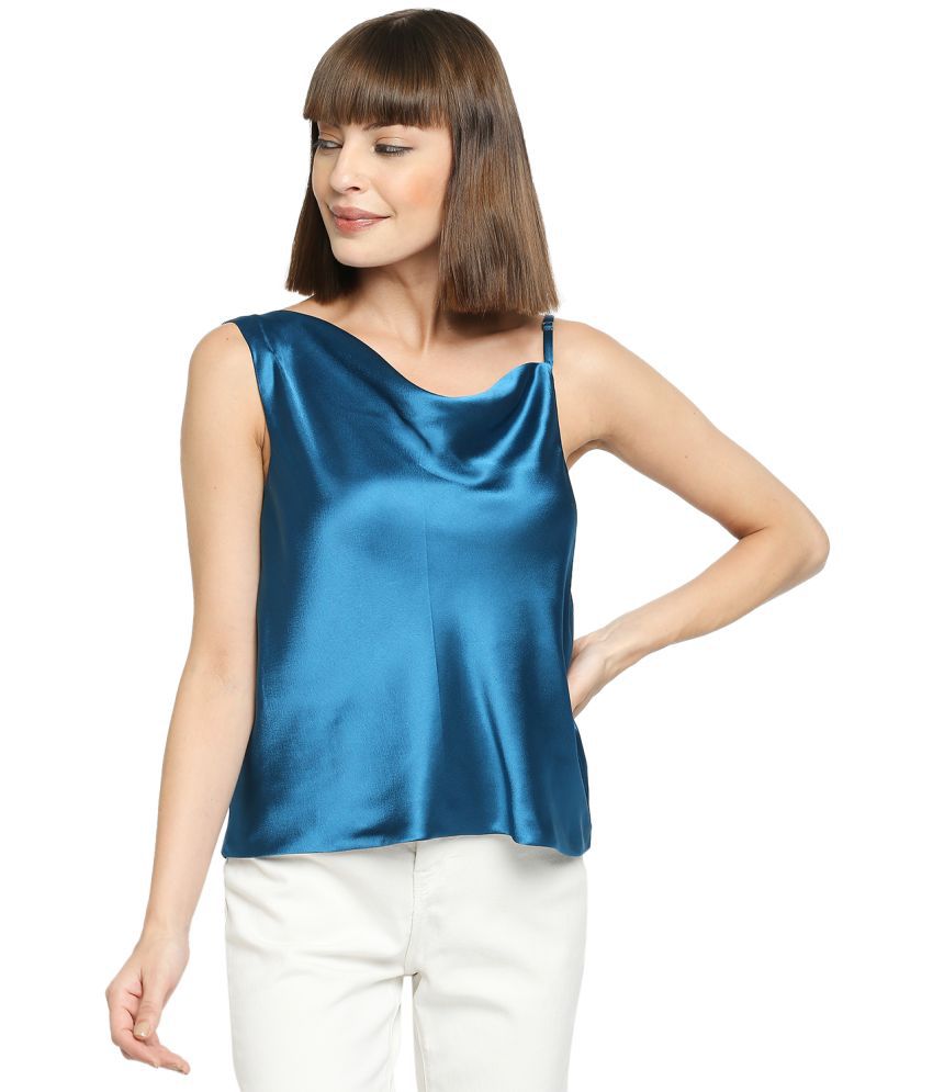    			Ammarzo - Blue Satin Women's Camisole Top ( Pack of 1 )
