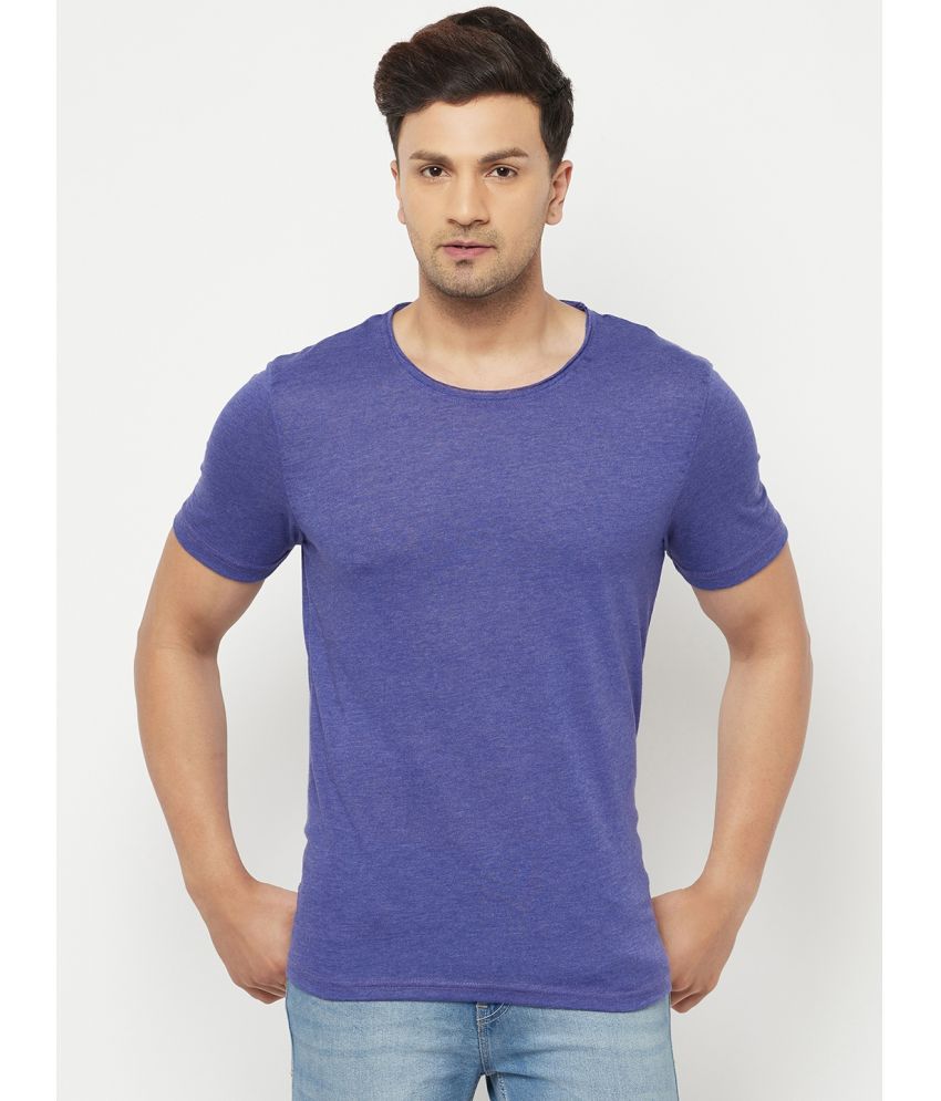     			Glito - Cotton Blend Regular Fit Blue Men's T-Shirt ( Pack of 1 )