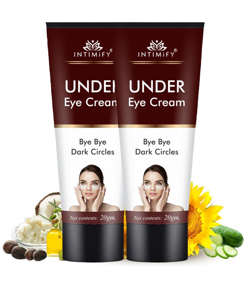     			Intimify Under Eye Cream for Dark Circles, Dark Spots Anti Ageing, Eye Puffness & Fine Lines Eye Mask 20 g Pack of 2