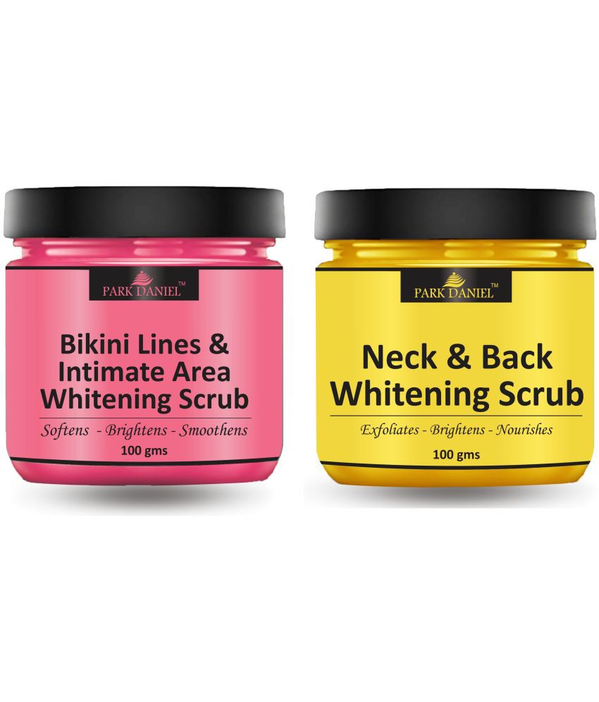     			Park Daniel Bikini Intimate Neck and Back Area Body Scrub For Skin Whitening Scrub & Exfoliators 100 gm Pack of 2