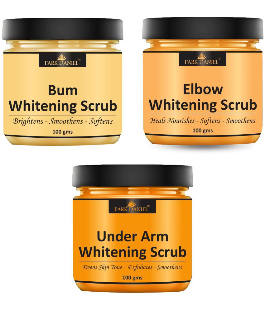     			Park Daniel Bum, Elbow and Underarms Cleansing Body Scrub For Skin Whitening Scrub & Exfoliators 100 gm Pack of 3