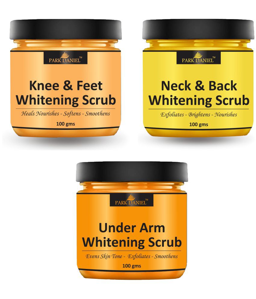     			Park Daniel Knee Feet, Neck Back and Underarms Body Scrub For Skin Whitening Scrub & Exfoliators 100 gm Pack of 3