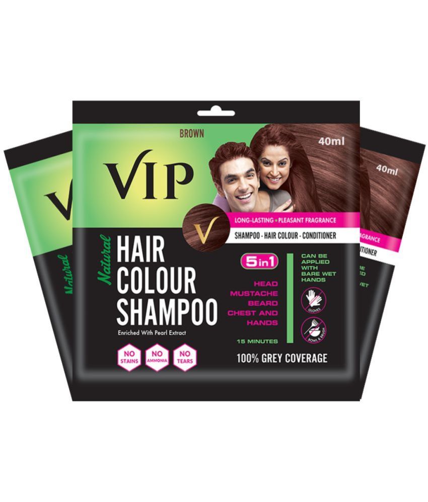     			VIP Hair Colour Shampoo - Permanent Hair Color Brown 3