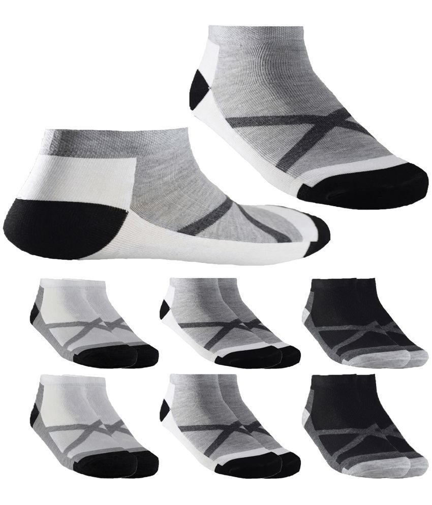     			hicode - Blended Multicolor Men's Ankle Length Socks ( Pack of 6 )