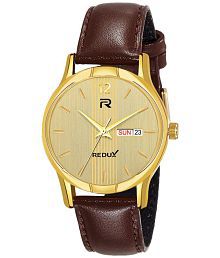 Redux - Brown Leather Analog Men's Watch