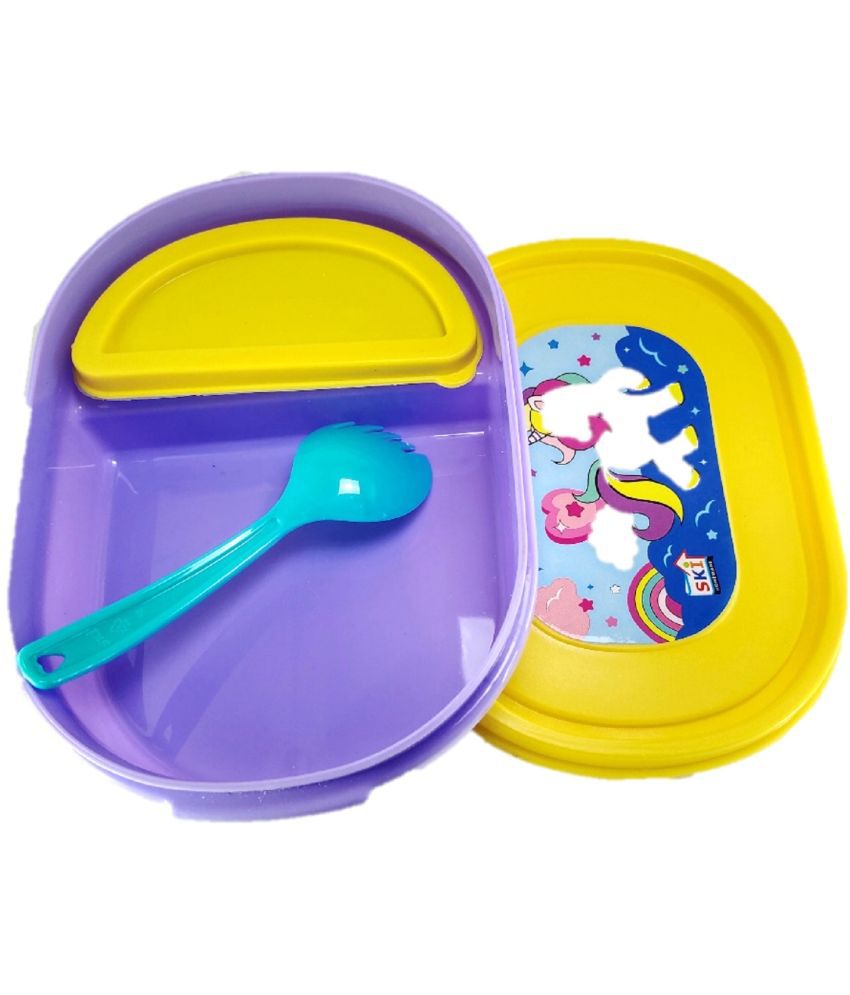     			DS1 - Plastic Multicolor Lunch Box ( Pack of 1 )
