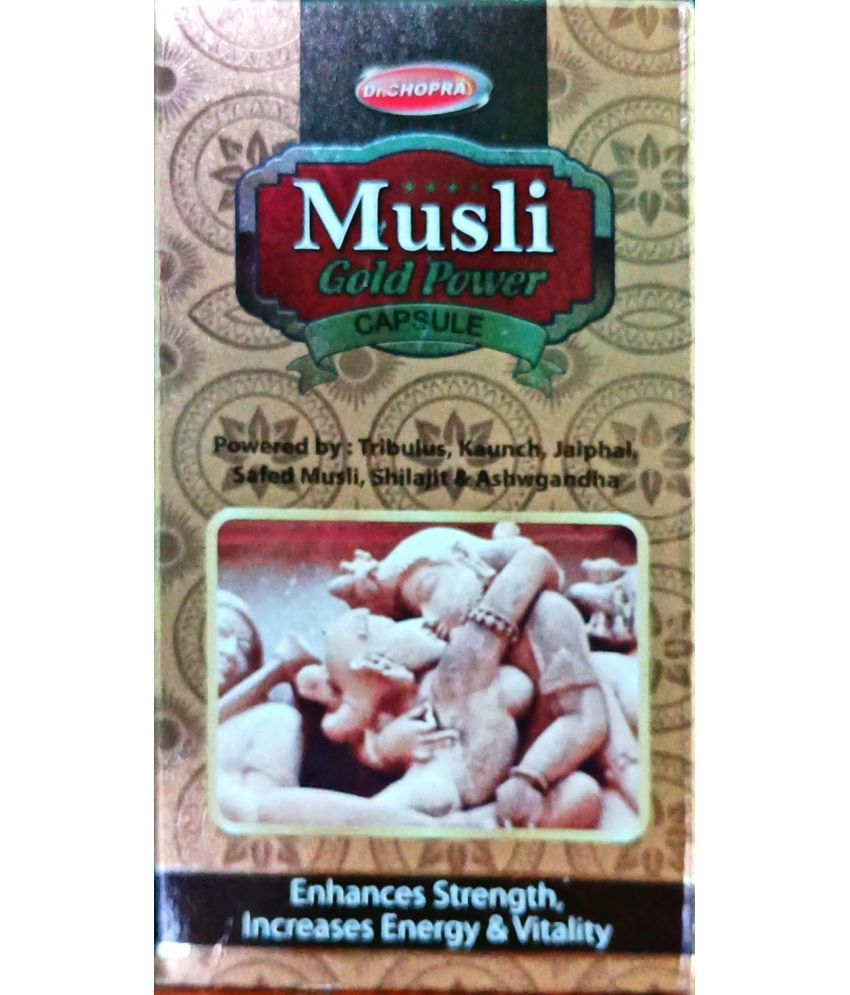     			Dr Chopra's Musli Gold POWER Capsule 60 No.s Ayurvedic Supplement for Men For Josh