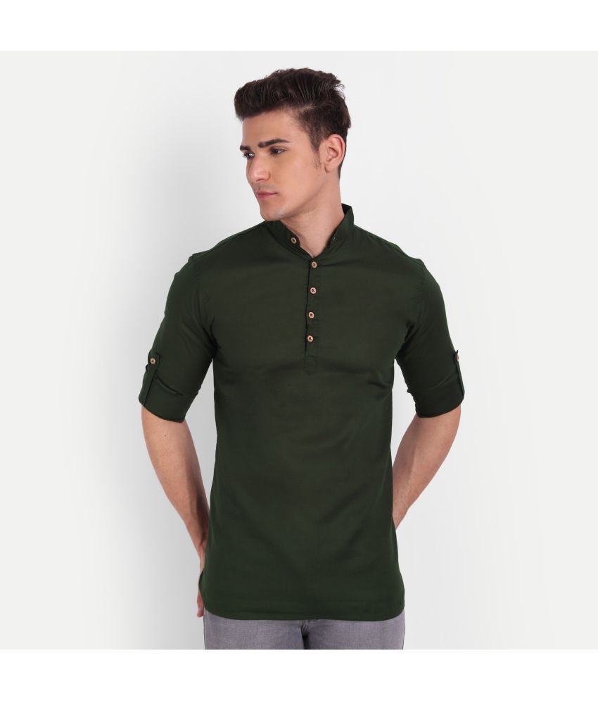     			Vida Loca - Green Cotton Slim Fit Men's Casual Shirt (Pack of 1 )