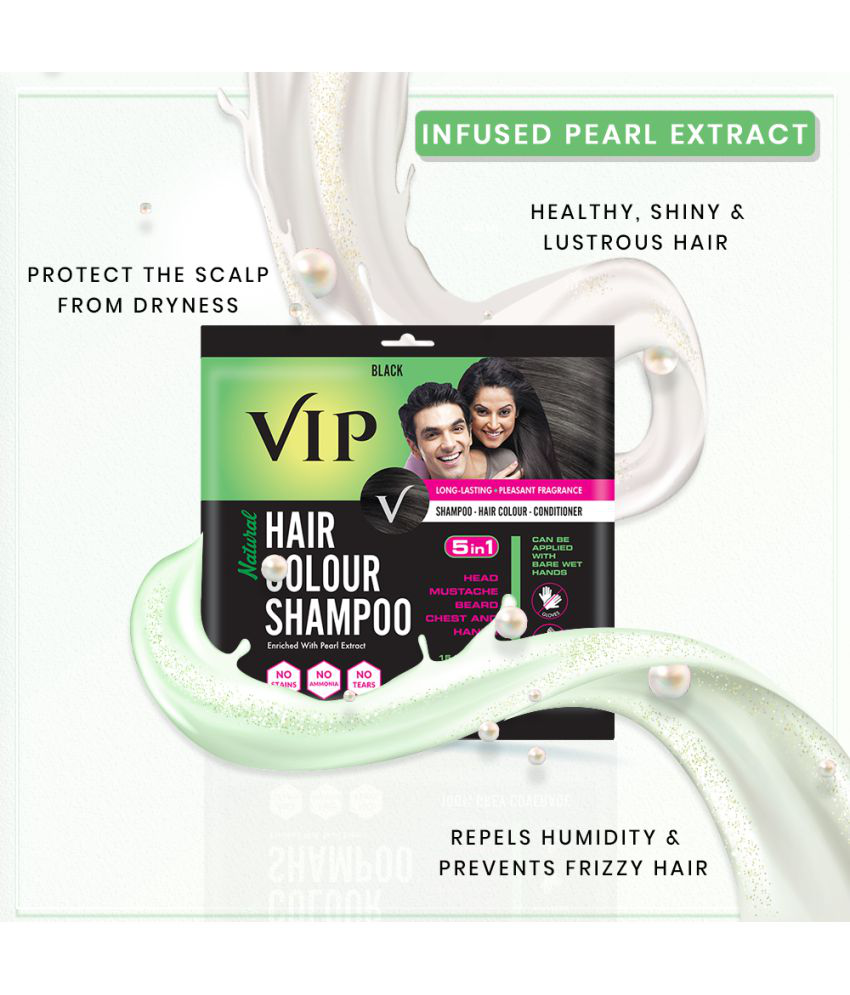 VIP Hair Colour Shampoo - Black Natural Permanent Hair Color 9: Buy VIP  Hair Colour Shampoo - Black Natural Permanent Hair Color 9 at Best Prices  in India - Snapdeal