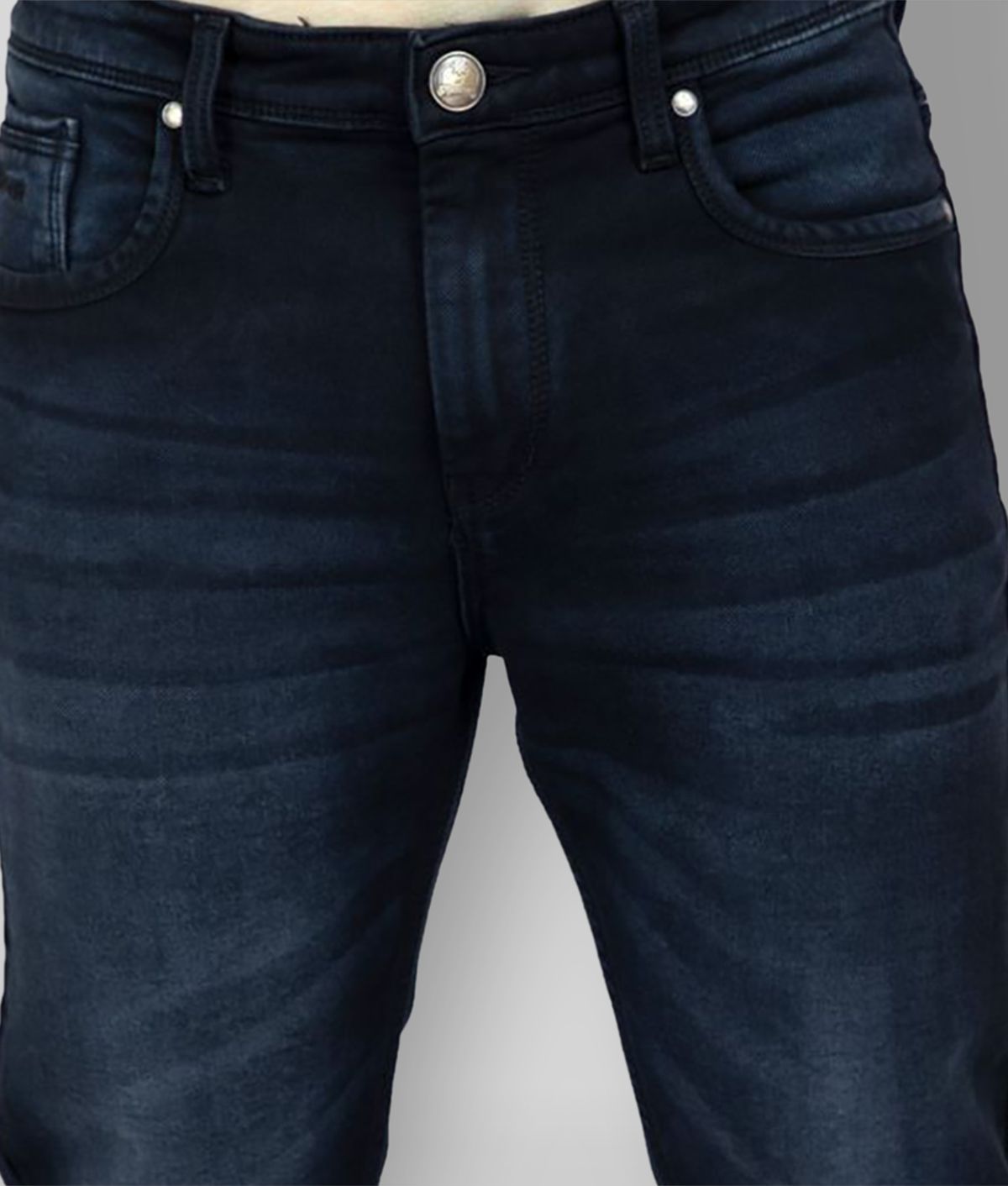 Hasasi Denim - Black 100% Cotton Regular Fit Men's Jeans ( Pack of 1 )