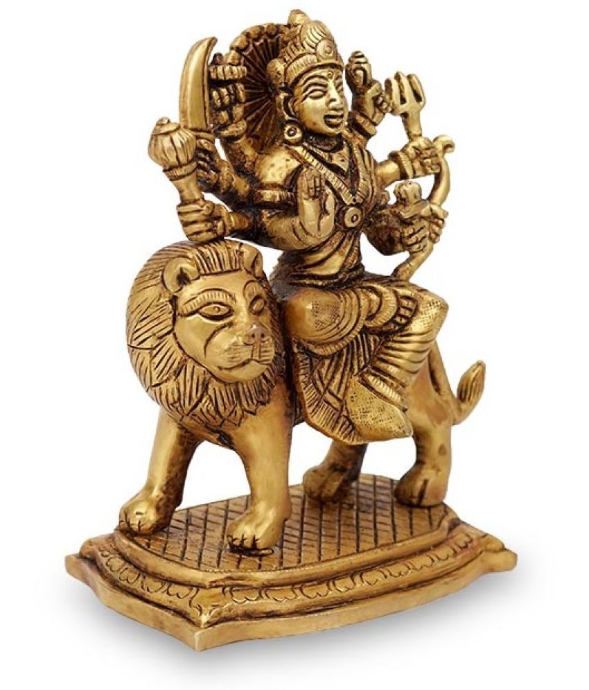 Rudra Centre - Goddess Durga Brass Idol: Buy Rudra Centre - Goddess ...