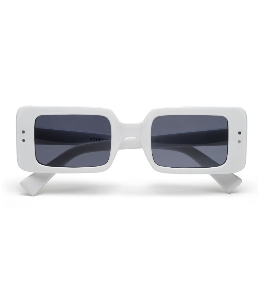     			YourSpex - White Rectangular Sunglasses ( Pack of 1 )