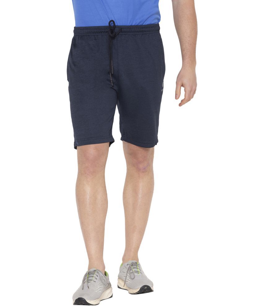     			Bodyactive - Navy Polyester Men's Gym Shorts ( Pack of 1 )