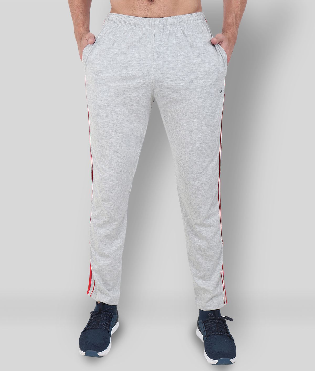 Buy Zeffit - Light Grey Cotton Blend Men's Trackpants ( Pack of 1 ...