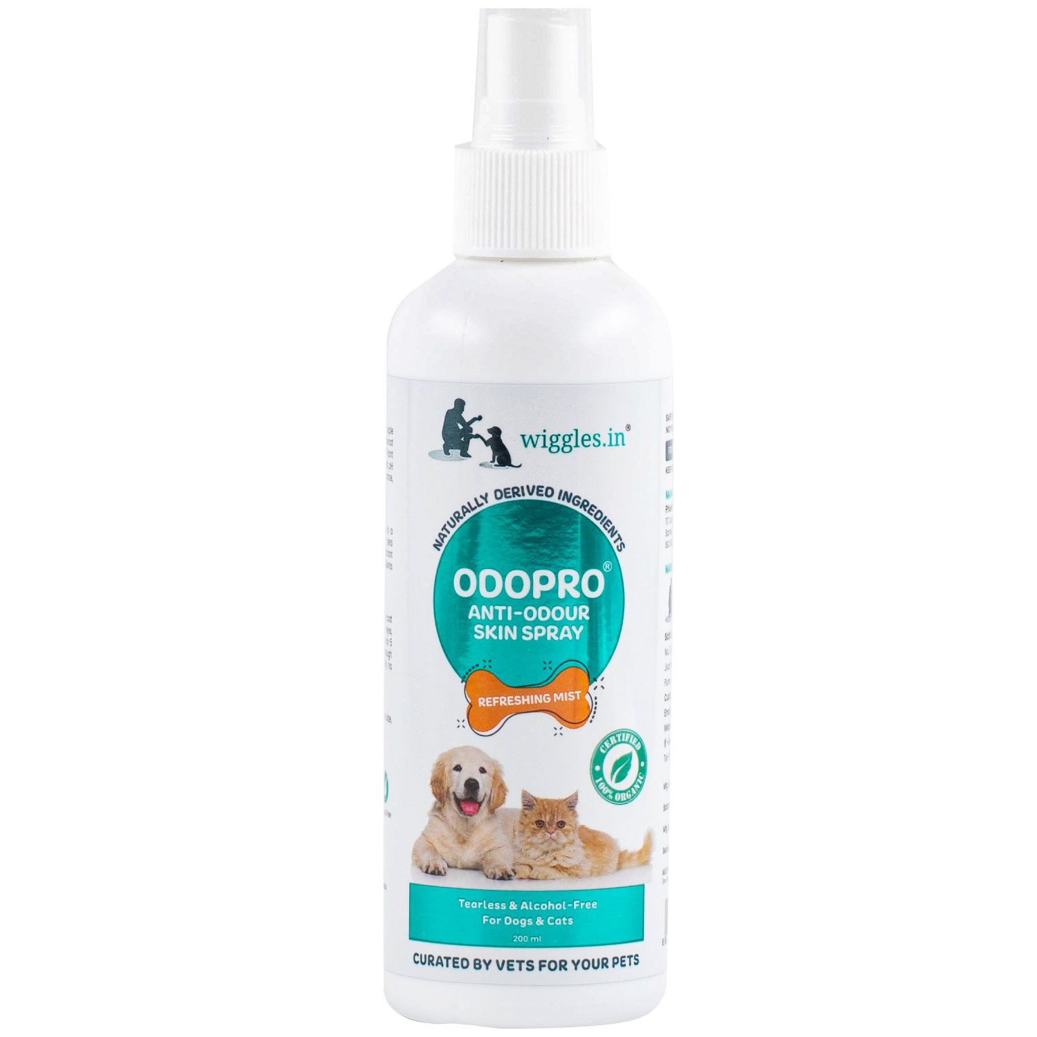     			Odopro Organic Dog Perfume Spray Odor Cat Pet, 200ml - Puppy Long Lasting Freshening Deodorizer Spray for Smelly Dogs - Smell Good Freshener Dog Bath Accessories