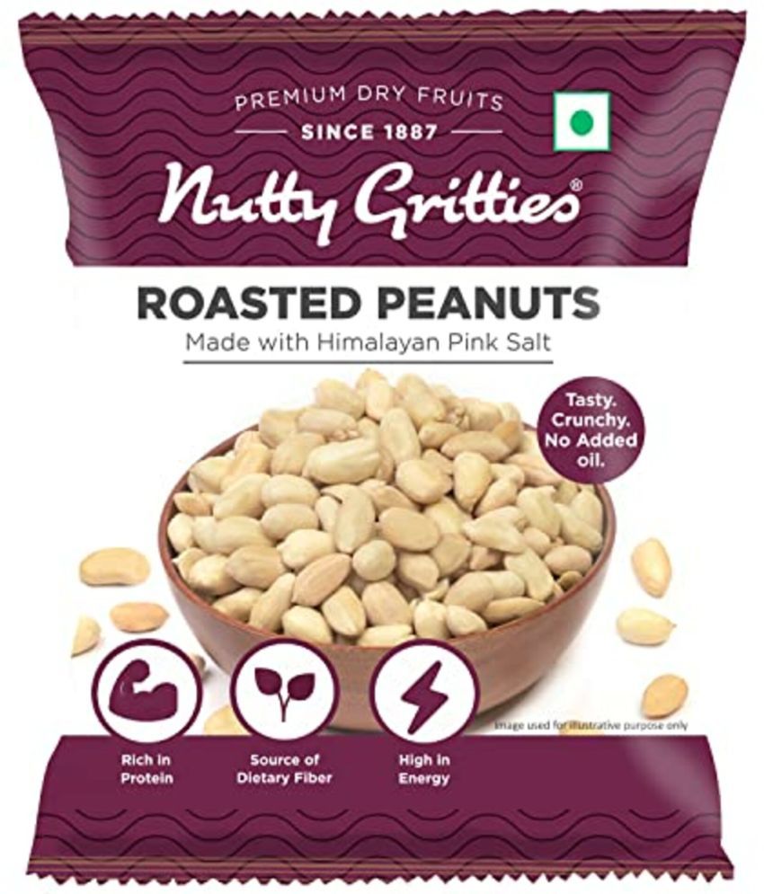     			Nutty Gritties Roasted Salted Peanuts with Himalayan Pink Salt,(Pack of 30 - 40g each ) - 1200g