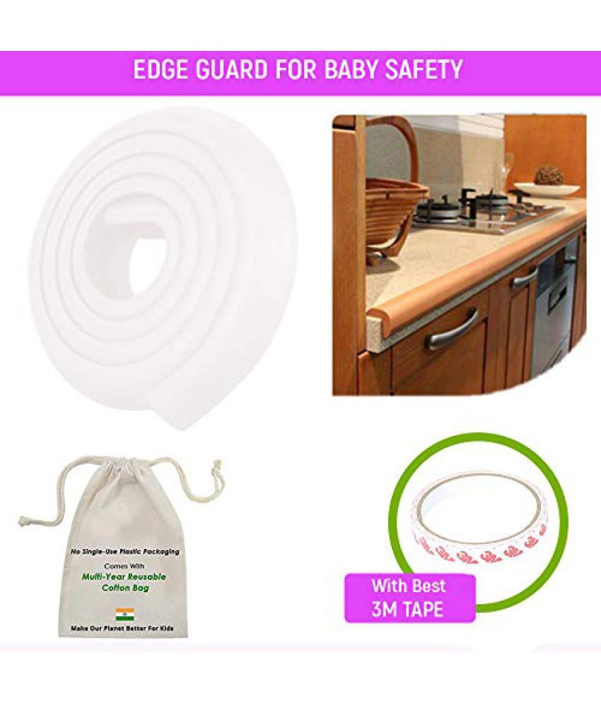     			SAFE-O-KID White Foam Edge Guard ( 2 pcs )