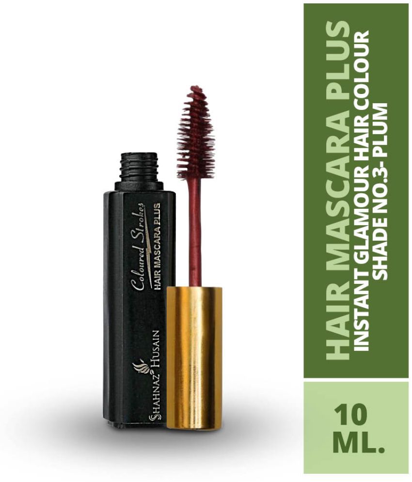     			Shahnaz Husain Hair Mascara Plus - Instant Glamour Hair Colour - 10ml/ Shade No.3- Plum