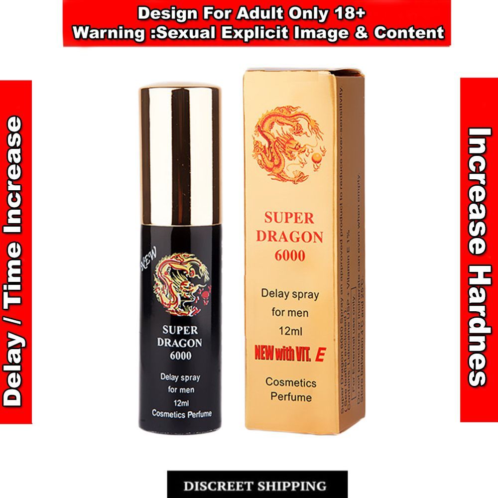 Super Dragon 6000 Delay Spray For Men & EFFECTIVE DELAY FOR LONG ...