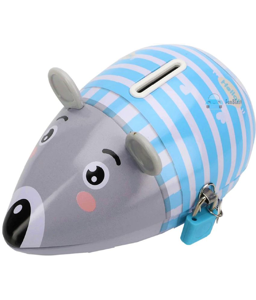 FunBlast - Metal Blue Others Piggy Bank ( Pack of 1 )
