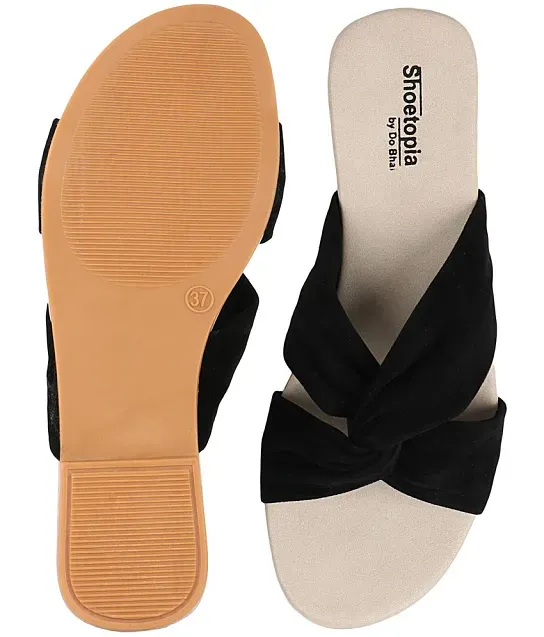 V.I.P. Black Floater Sandals - Buy V.I.P. Black Floater Sandals Online at  Best Prices in India on Snapdeal