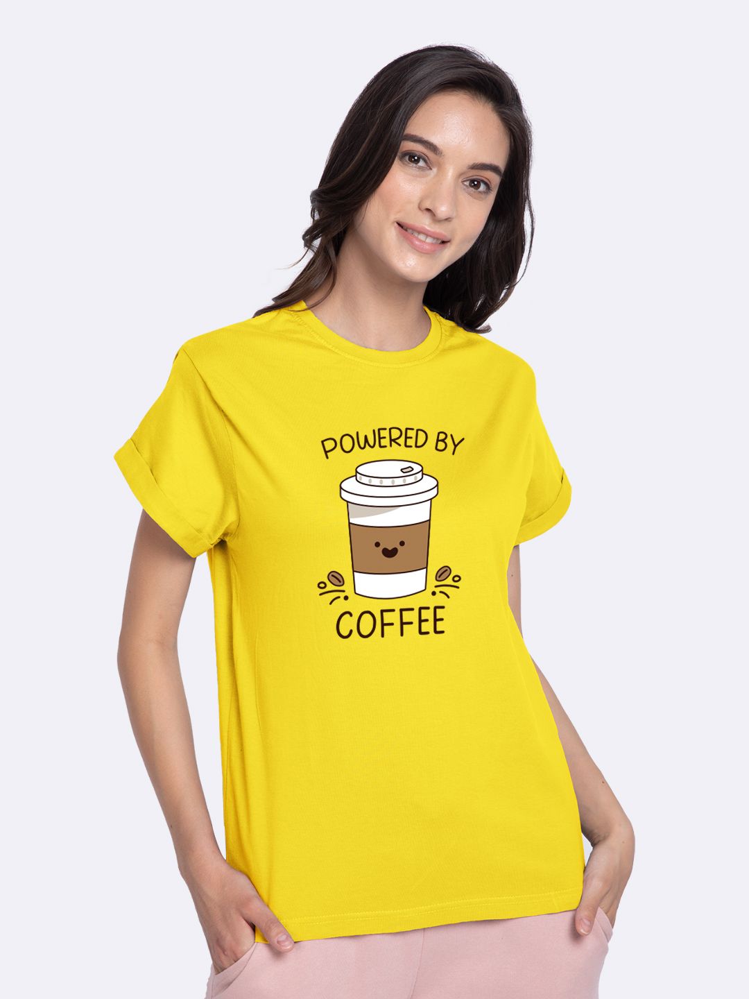 Buy Bewakoof - Yellow Cotton Loose 