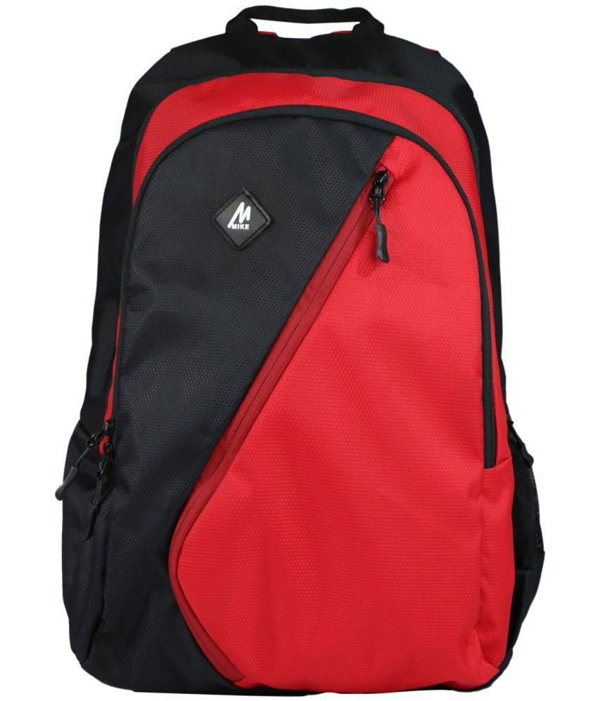     			MIKE 30 Ltrs Red Polyester College Bag