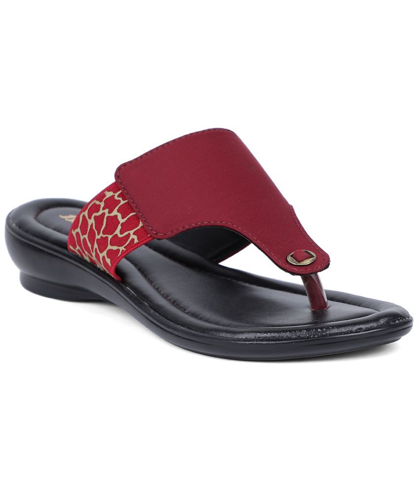     			Bata - Maroon Women's Slip On Heels