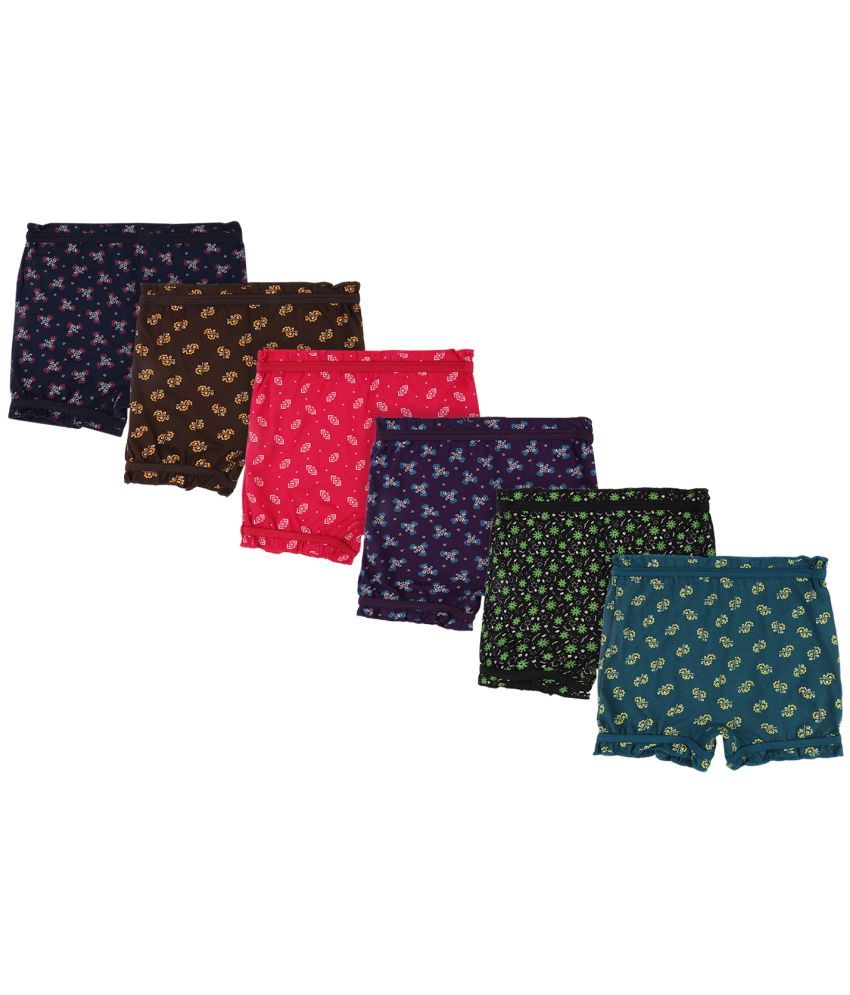     			Bodycare Pack of 6 Baby Girls 100% Cotton Bloomers ( Multi )