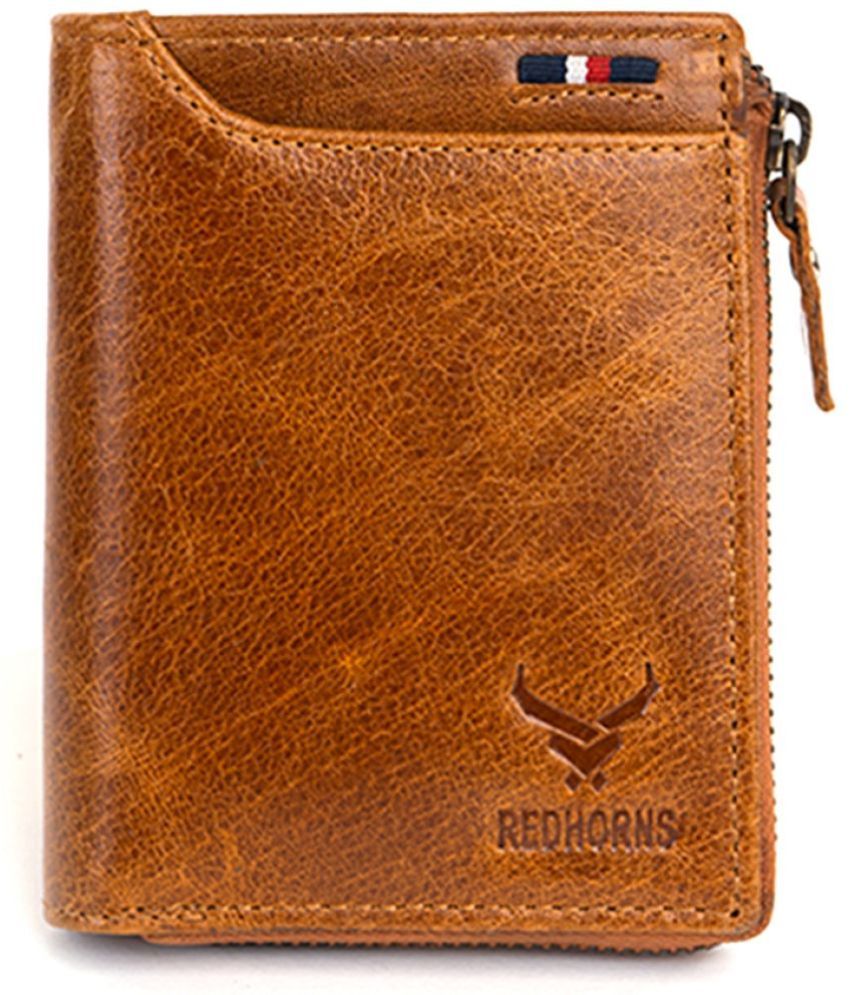     			REDHORNS - Leather Men's Card Holder ( Pack of 1 )