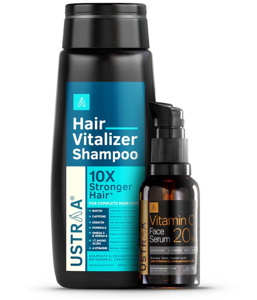     			Ustraa Hair Vitalizer Shampoo & 20% Viatmin C Face Serum - 30ml