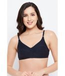 Clovia - Navy Blue Cotton Blend Women's Everyday Bra