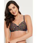 Clovia Nylon Lightly Padded Women's T-Shirt Bra ( Navy Blue )