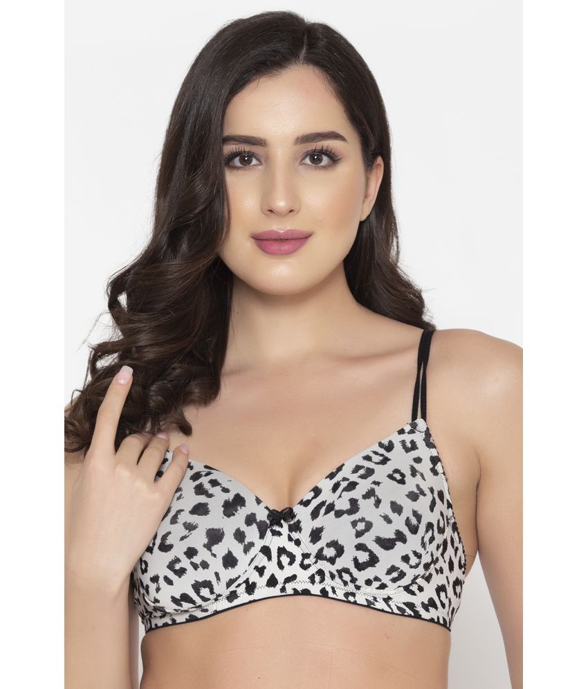     			Clovia Nylon Lightly Padded Women's Push Up Bra ( White )