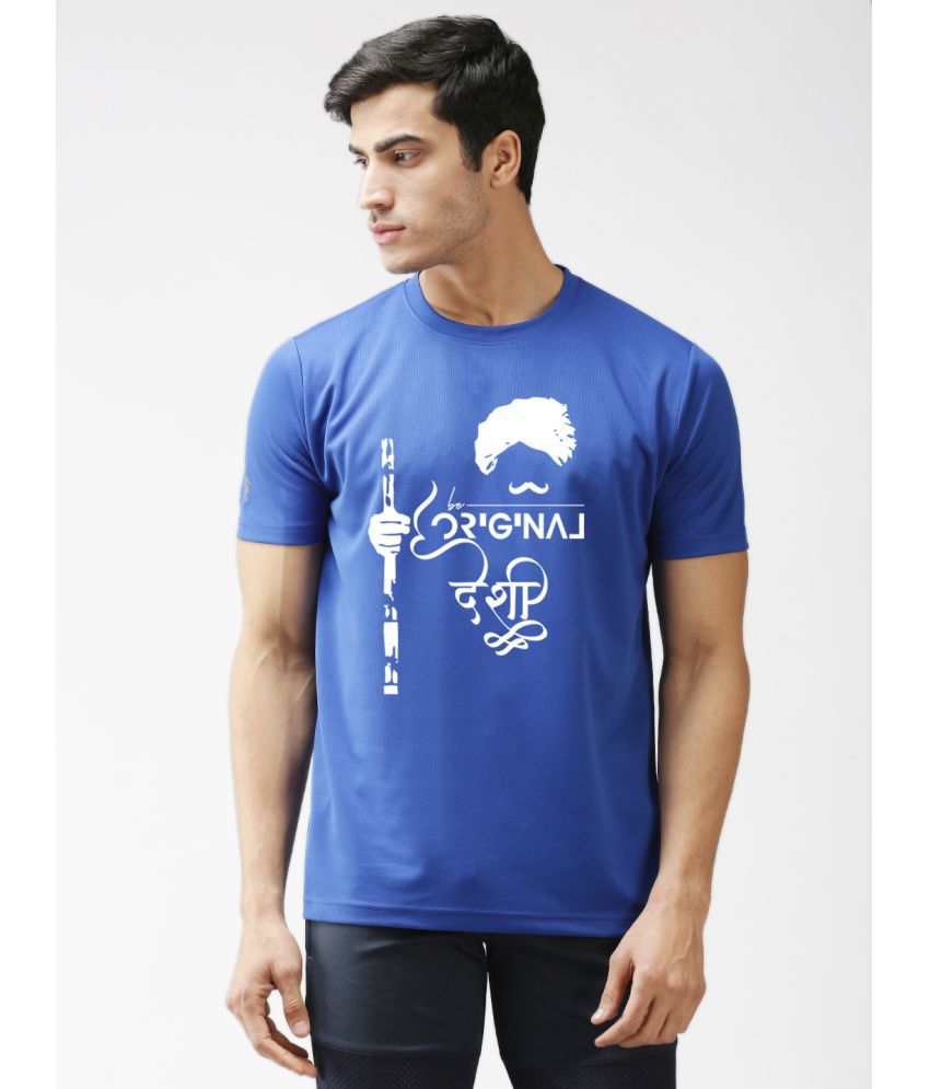     			EPPE - Blue Polyester Regular Fit Men's T-Shirt ( Pack of 1 )