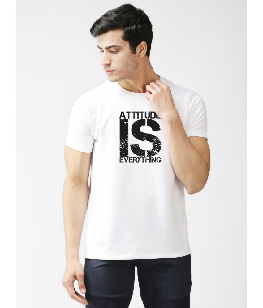 EPPE - White Polyester Regular Fit Men's T-Shirt ( Pack of 1 )