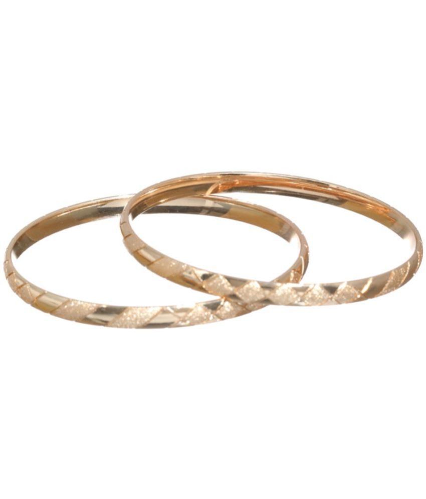     			Priyaasi - Rose Gold Bangle Set ( Pack of 2 )