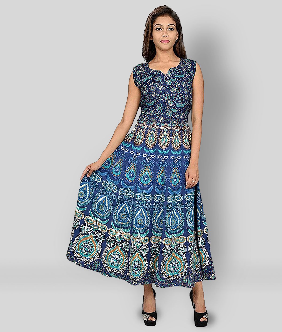     			Rangun - Multicolor Cotton Blend Women's A- line Dress ( Pack of 1 )