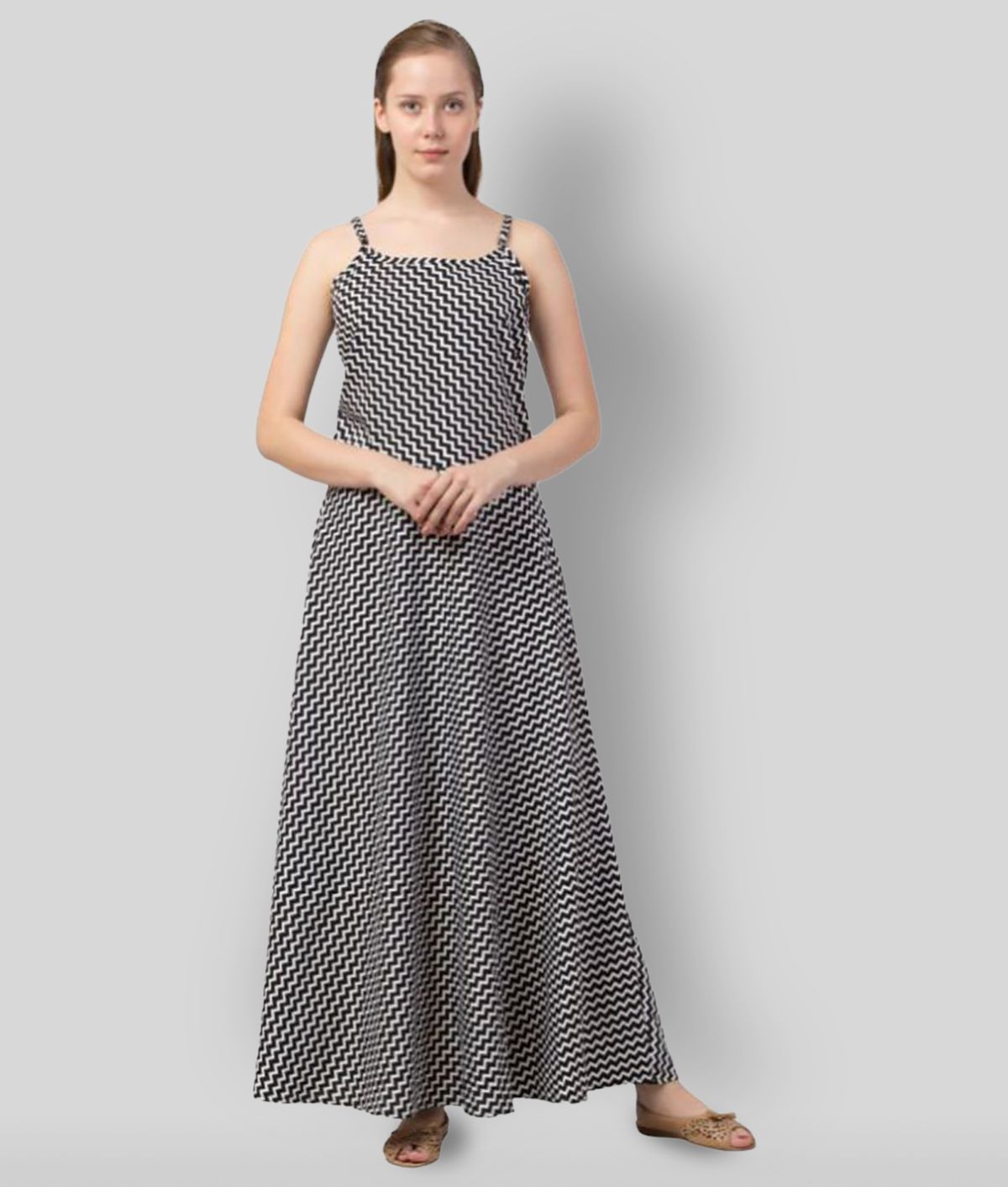 Triraj - Multicolor Crepe Women's A- line Dress ( Pack of 1 )