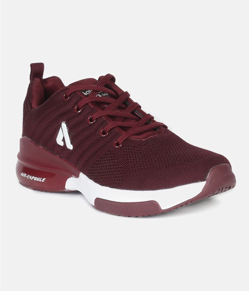     			Aqualite - Maroon Men's Sports Running Shoes