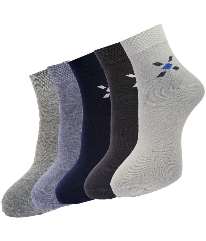     			Dollar - Multicolor Cotton Men's Ankle Length Socks ( Pack of 5 )