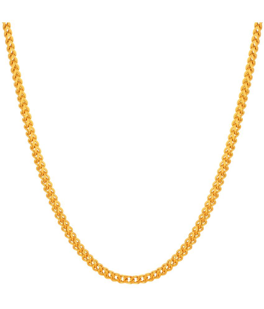     			FASHION FRILL Gold Plated Chain ( Set of 1 )