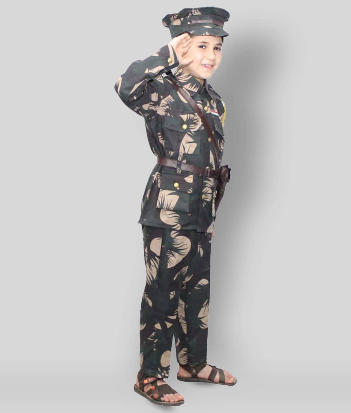 Buy Kaku Fancy Dresses Our Helper/National Hero Indian Military Costume