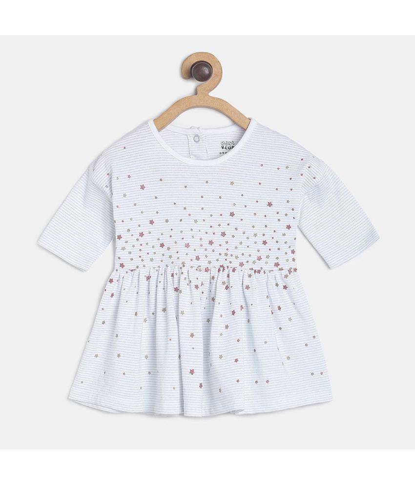    			MINI KLUB - Gray Cotton Baby Girl Dress ( Pack of 1 )